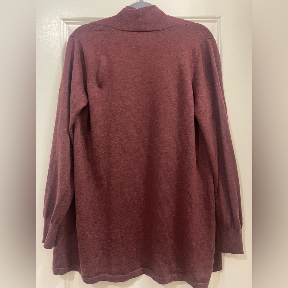 Ella Moss Ladies' Cozy Lightweight Cardigan, Rust large - Picture 4 of 4